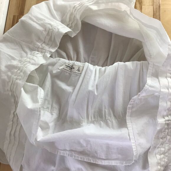 ABERCROMBIE & Fitch woven white skirt lace cotton flowy small - Picture 4 of 11